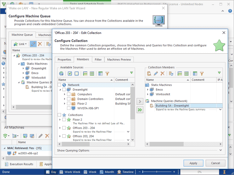 Machine Queue Configuration