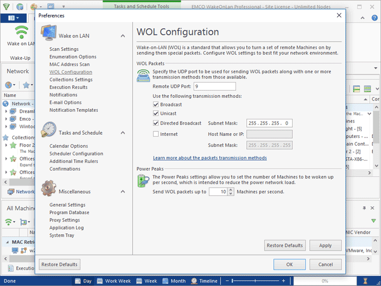 Application Preferences