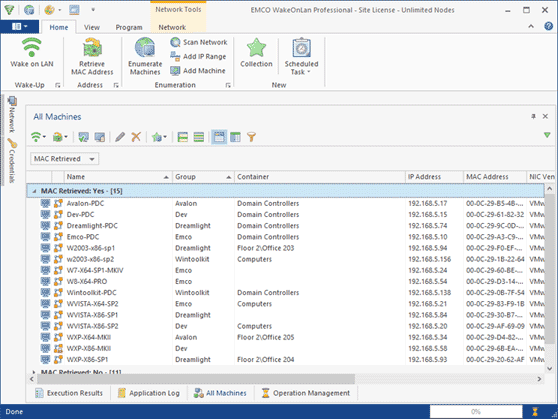 Retrieving inventory data from remote PCs